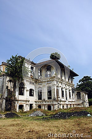 Demolished old building Stock Photo