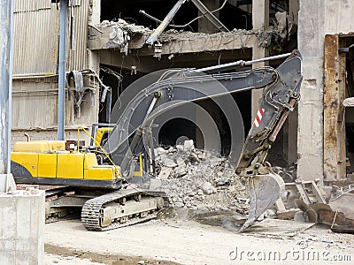 Demolishing Stock Photo