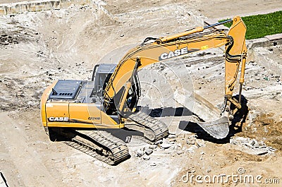 Demolishing Editorial Stock Photo