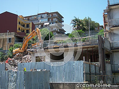 Demolition Editorial Stock Photo
