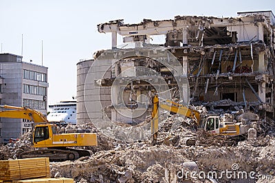 Demolition Building Stock Photo