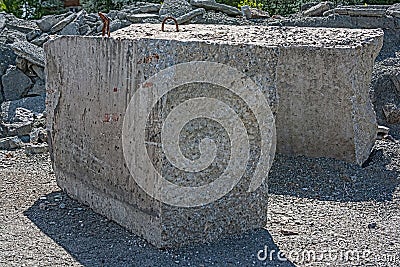 Demolition of buildings in urban environments. Stock Photo