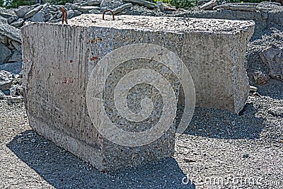 Demolition of buildings in urban environments. Stock Photo