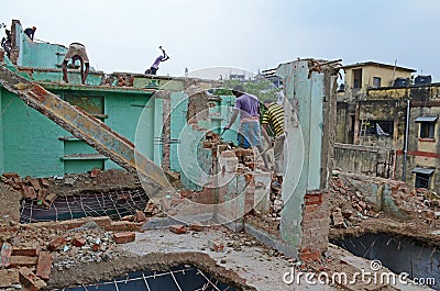 Demolition Editorial Stock Photo