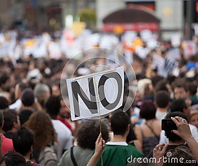 Demonstration Editorial Stock Photo