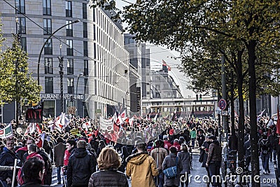 Demonstration in Berlin Editorial Stock Photo
