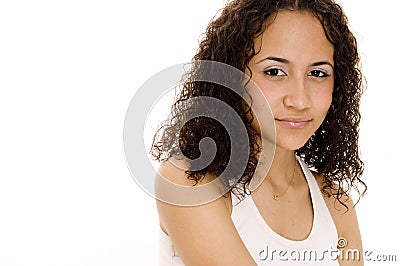 Demure Woman Stock Photo