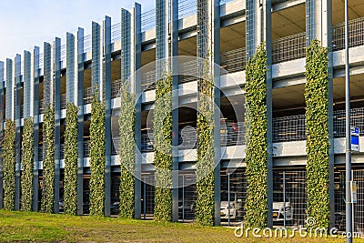 Green parking Den Bosch The Netherlands Editorial Stock Photo