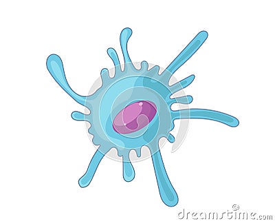 Dendritic cell vector illustration Vector Illustration