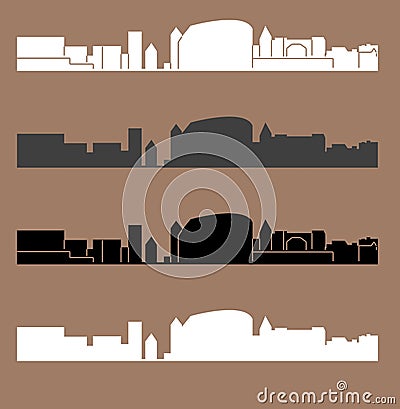 Norwalk, Connecticut Vector Illustration