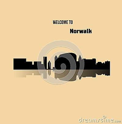 Norwalk, Connecticut Vector Illustration