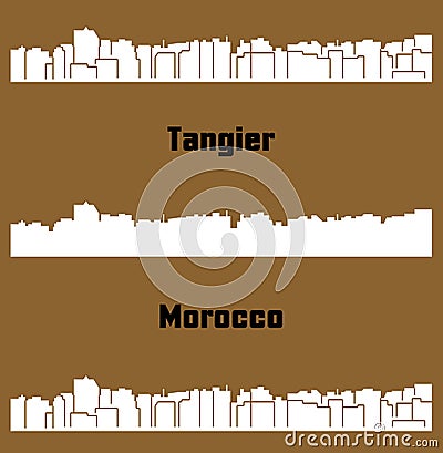 Tangier, Morocco Vector Illustration