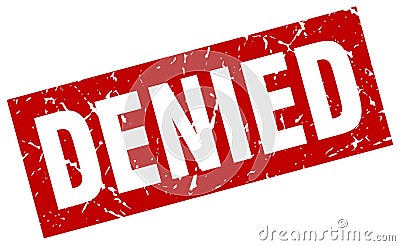 denied stamp Vector Illustration