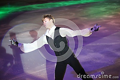 Deniss Vasiljevs figure skater of Latvian national team Editorial Stock Photo