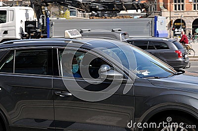 Denmak`car drinign schools are reopne from this week Editorial Stock Photo