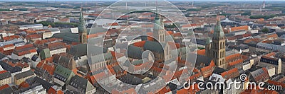 Denmark, Copenhagen, City Hall Square, a central city square with a notable city hall Stock Photo