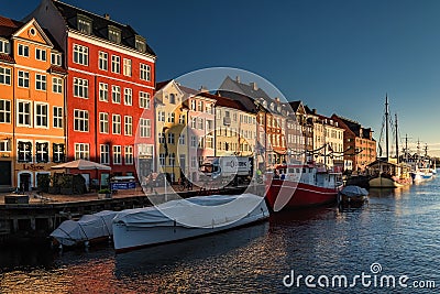 Denmark - First Light of the Day - Copenhagen Editorial Stock Photo