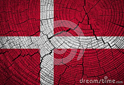 Denmark Flag Stock Photo