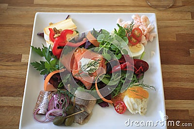 Denmark,Mon island,restaurant. Stock Photo