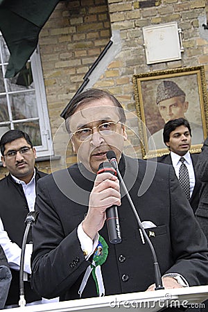 DENMARK_PAKISTAN AMBASSADOR MASROOR A.JUNEJO Editorial Stock Photo