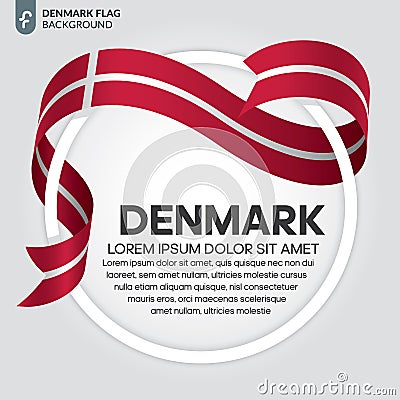 Denmark flag background Vector Illustration