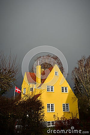 Denmark under gloomy skies Stock Photo