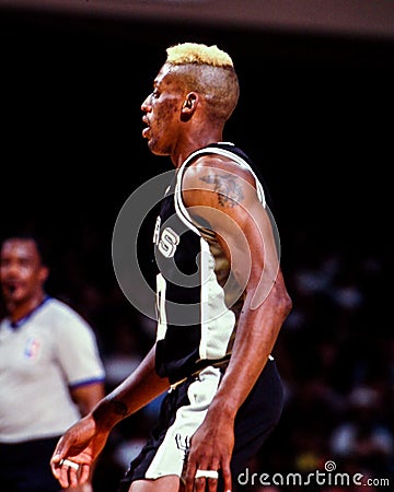 Dennis Rodman, San Antonio Spurs Editorial Stock Photo