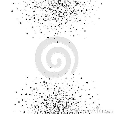 Dense black dots. Vector Illustration