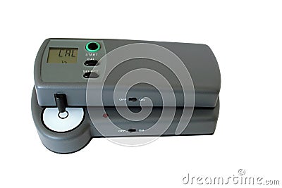 Densitometer in calibration mode Stock Photo