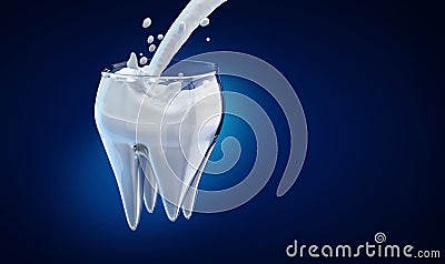 Dental background. 3d render illustration. Cartoon Illustration