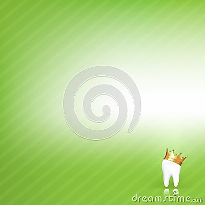 Dental Background With Tooth. Vector Vector Illustration