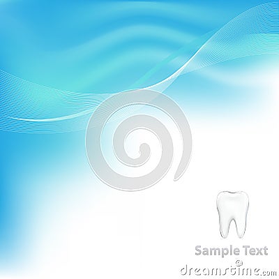 Dental Background With Tooth. Vector Vector Illustration