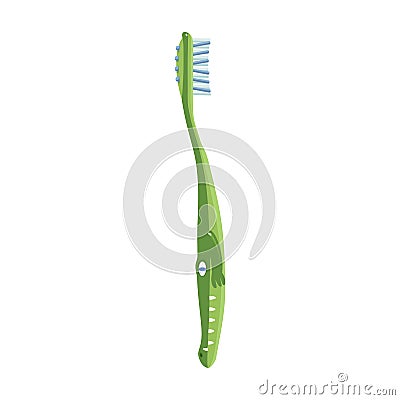 Dental brush vector icon.Cartoon vector icon isolated on white background dental brush. Vector Illustration