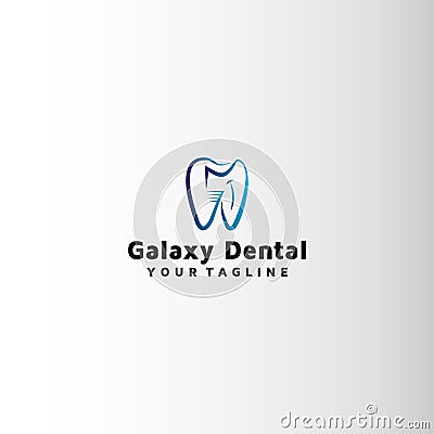 Dental brush vector logo design Stock Photo
