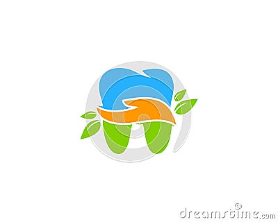 Dental Care Icon Logo Design Element Vector Illustration