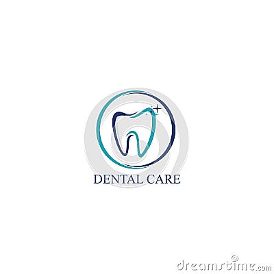 Dental Care Icon Logo Vector Design Template Vector Illustration