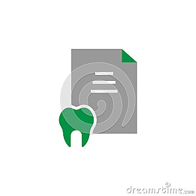 Dental care and invoice icon. Element of Dental Care icon for mobile concept and web apps. Detailed Dental care and invoice icon Stock Photo