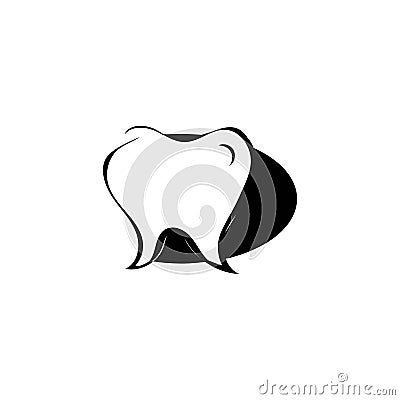 dental care logo simple creative Stock Photo