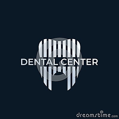 Dental center, dentist vector logo Vector Illustration