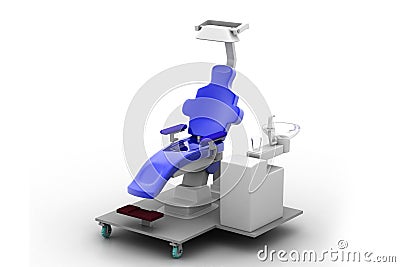 Dental chair Cartoon Illustration