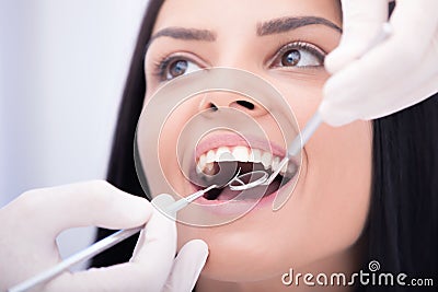 Dental checkup Stock Photo