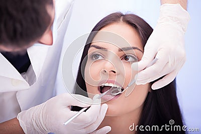 Dental checkup Stock Photo