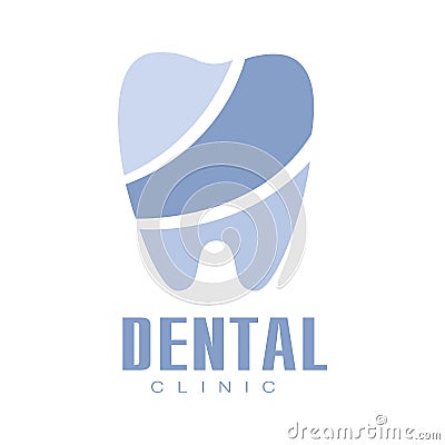 Dental clinic blue logo symbol vector Illustration Vector Illustration