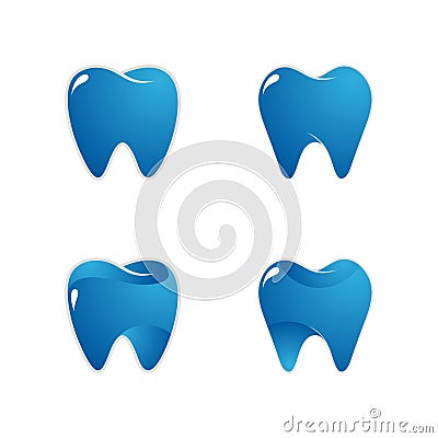 Dental Clinic dentistry Logo or icon vector template design Vector Illustration
