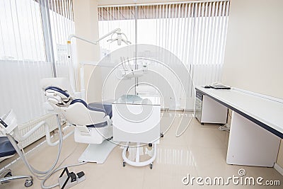 Dental clinic interior with modern dentistry equipment Stock Photo