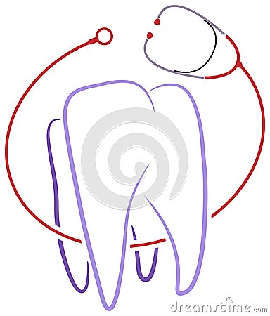 Dental clinic logo Stock Photo