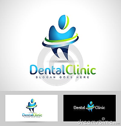 Dental Dentist Logo Vector Illustration