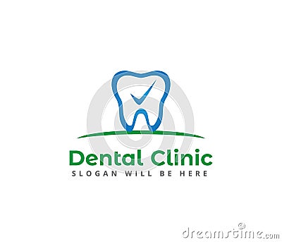 dental dentistry vector icon symbol logo design Stock Photo