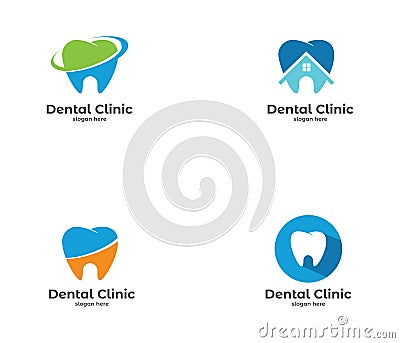 dental dentistry vector icon symbol logo design Stock Photo