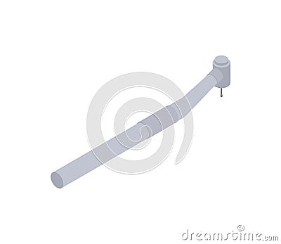 Dental Drill isolated. Dentist treatment. Dentistry Vector illus Vector Illustration